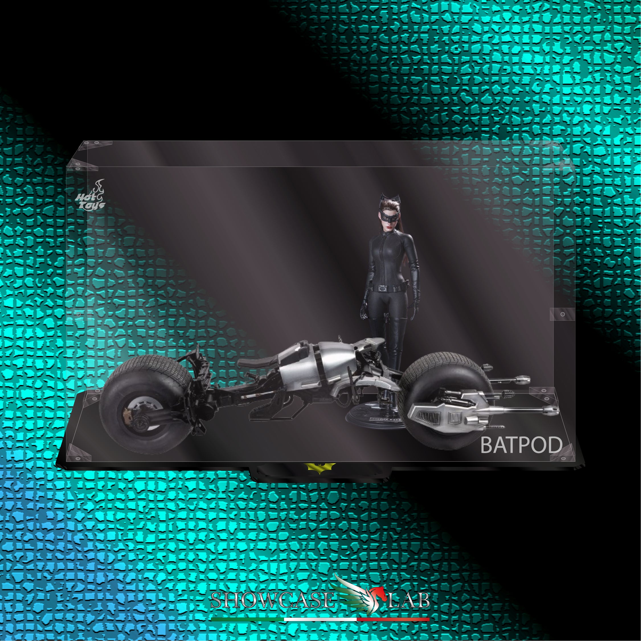 Teca HT49 | Per Hot toys doll 1/6 -BATPOD THE DARK KNIGHT BATMAN