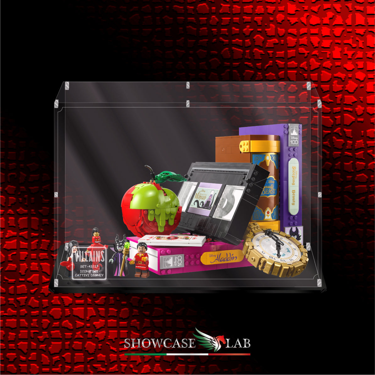 Teca L173 | Per Set Lego® 43227 ICONE DEI CATTIVI DISNEY