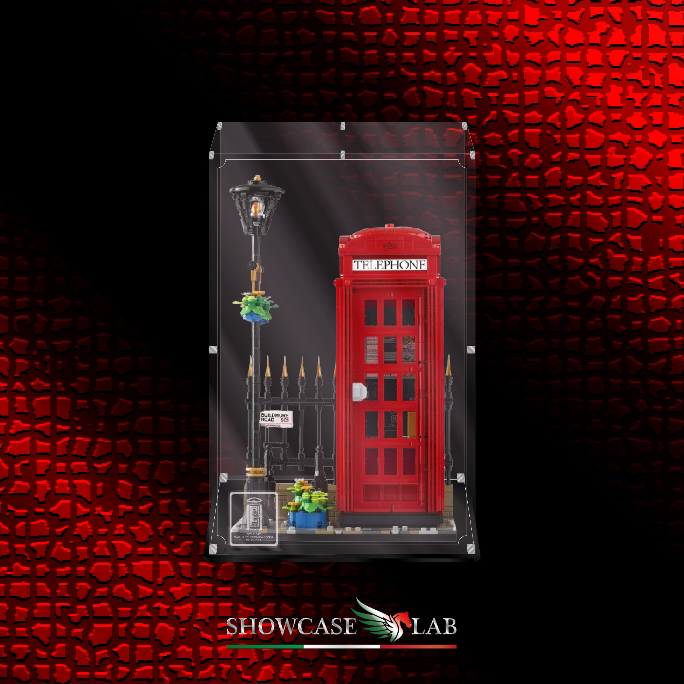 Teca L212 | Per Set Lego® 21347 CABINA TELEFONICA ROSSA DI LONDRA