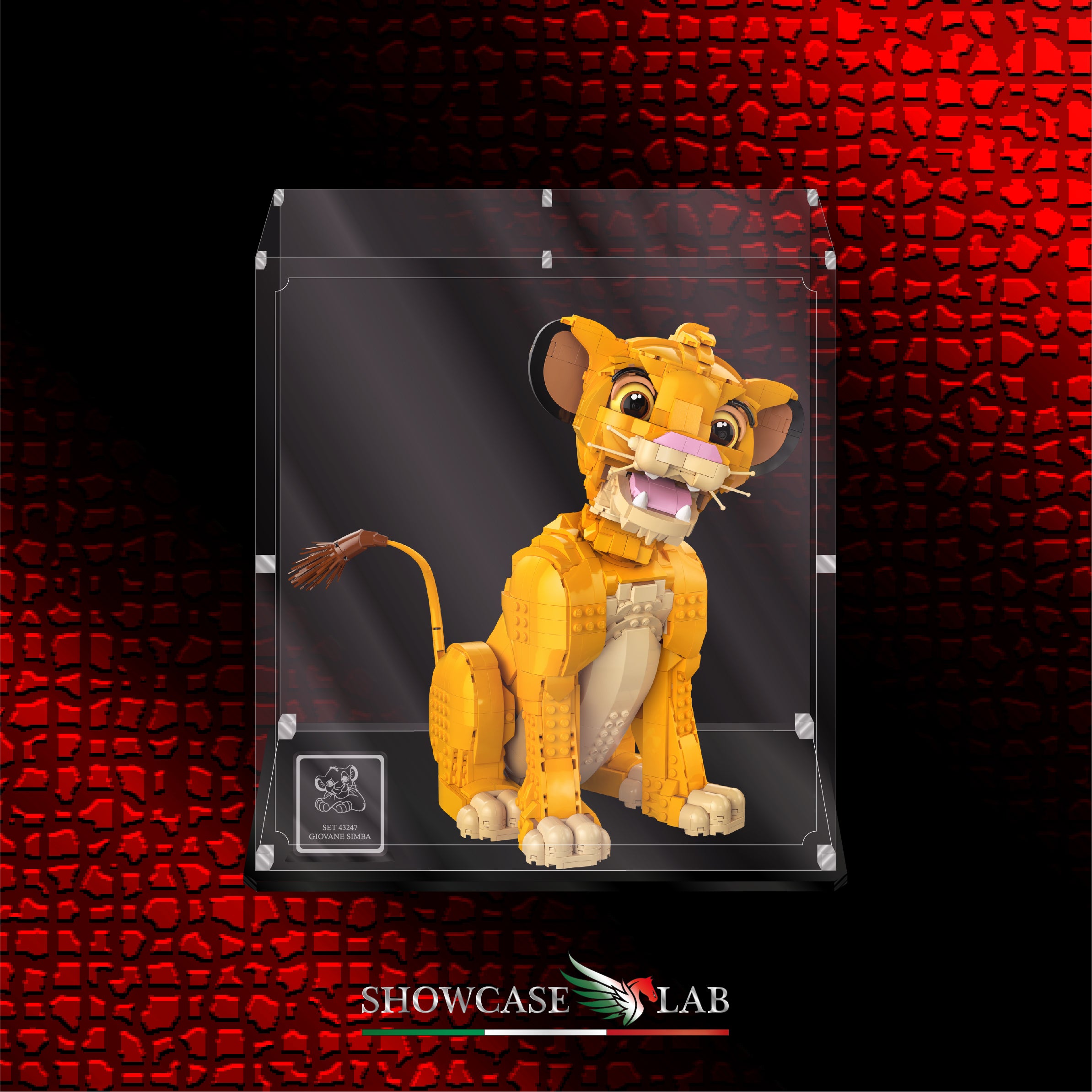Teca L252 | Per Set Lego® 43247 - Giovane Simba, Re Leone