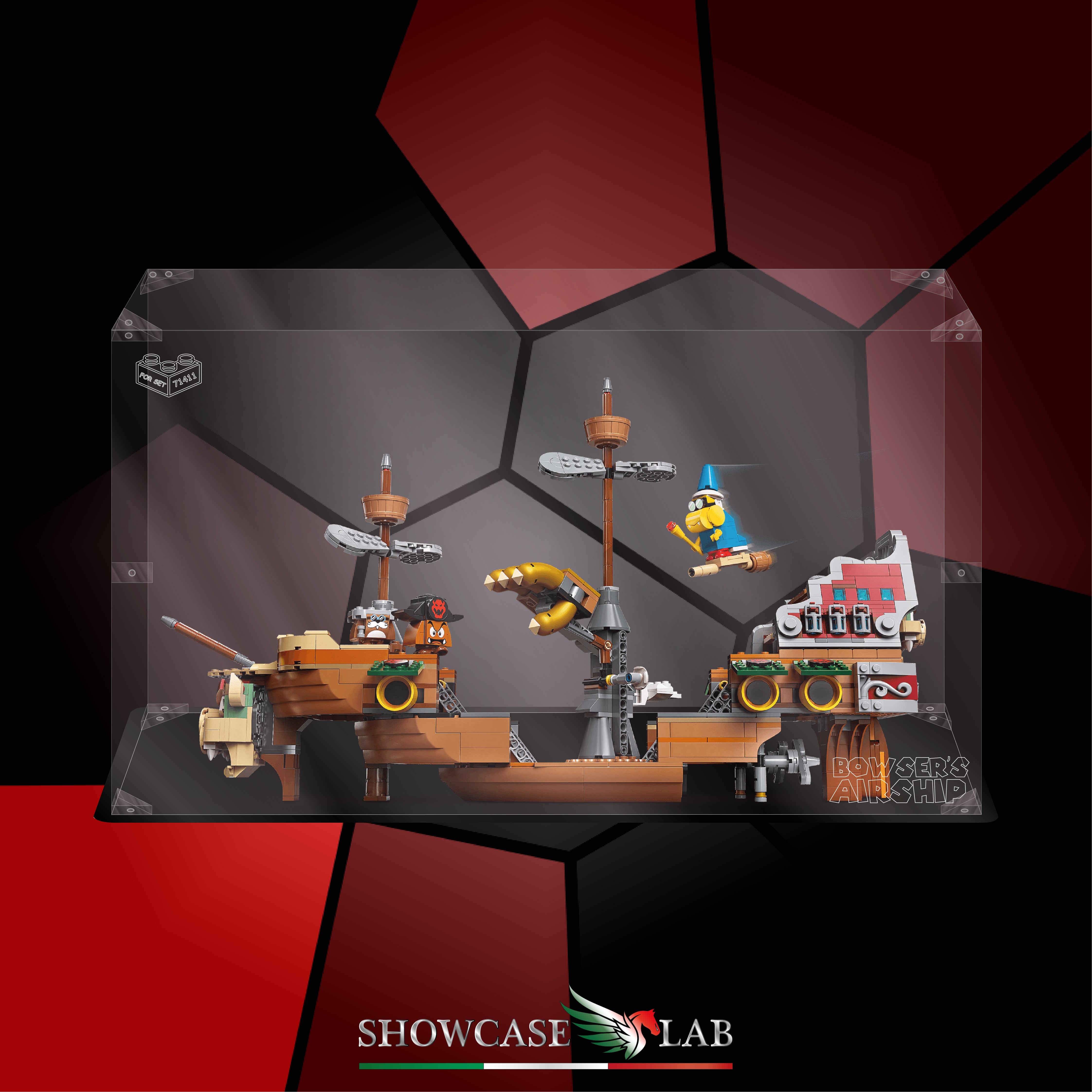 Teca LP265 | Per Set Lego® 71391 - Il veliero volante di Bowser