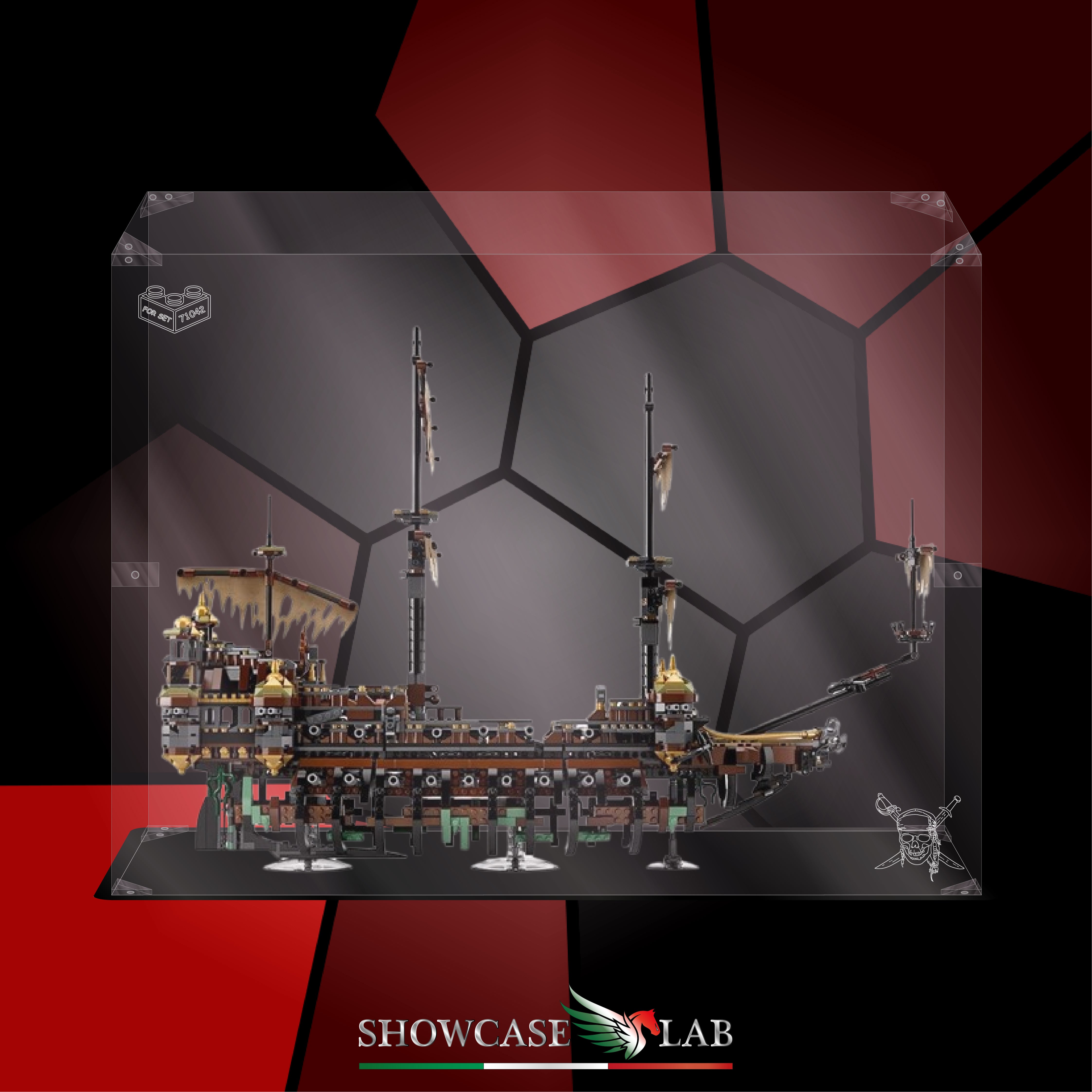 Teca LP65 | Per Set Lego® 71042 Silent Mary - Pirati dei Caraibi