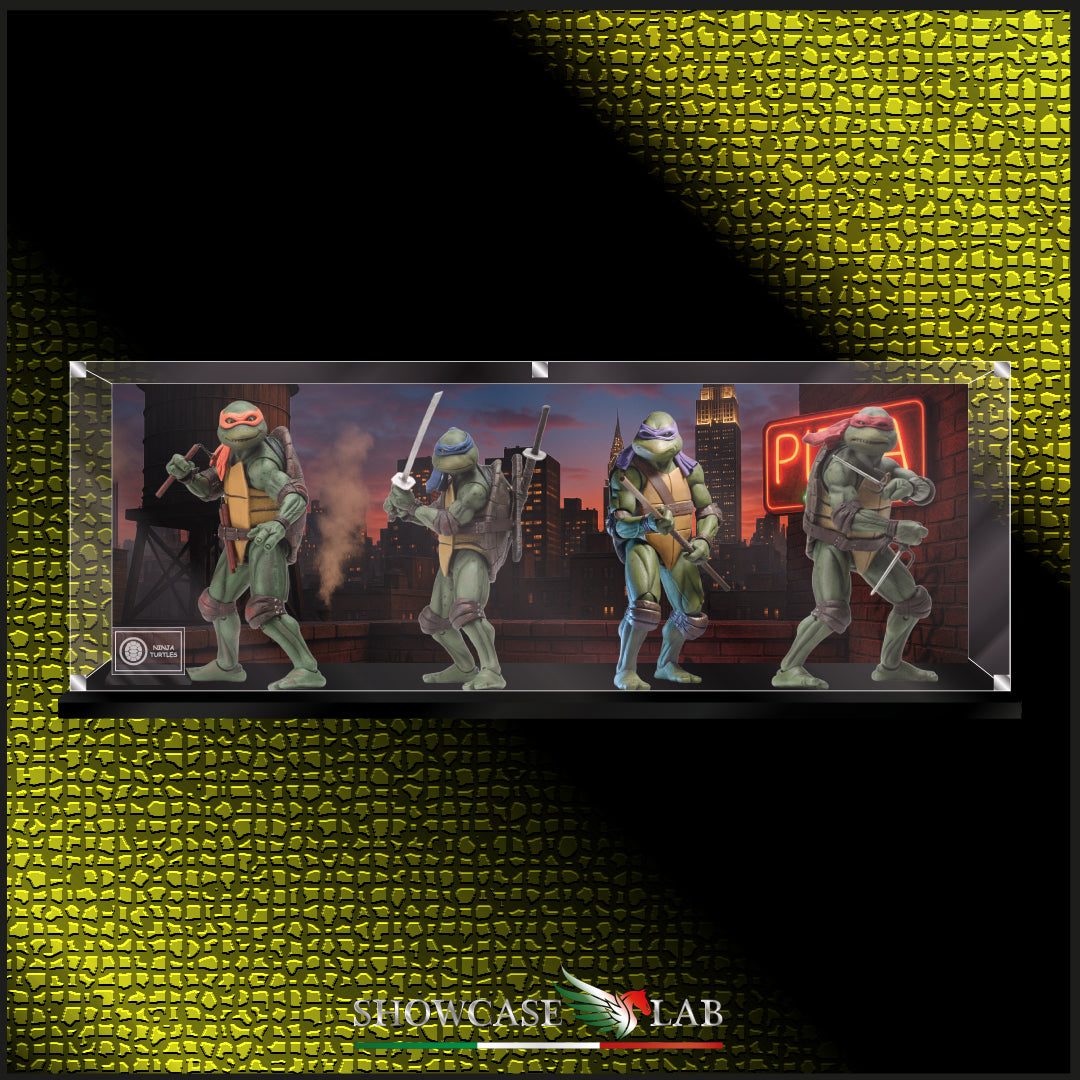 Teca AF4 | Per Neca® Ninja Turtles - Complete set H18 -Tartarughe ninja