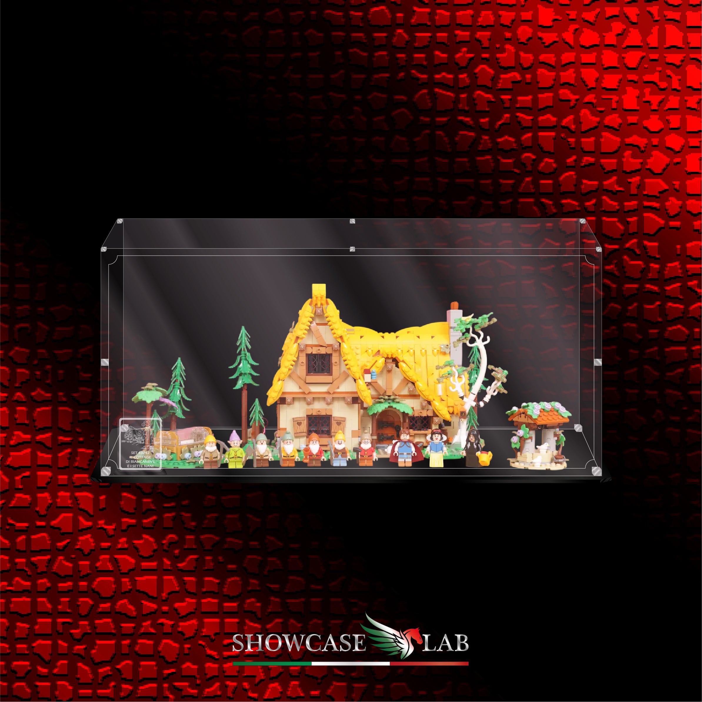 Teca L217 | Per Set Lego® 43242 Il cottage di Biancaneve e i Sette Nani