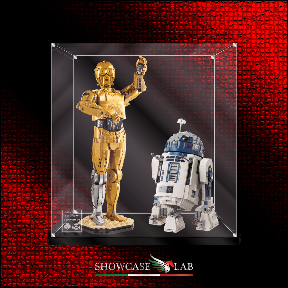 Teca L370 | Per Set Lego® 75398 & 75379 - C-3PO™ e R2-D2™