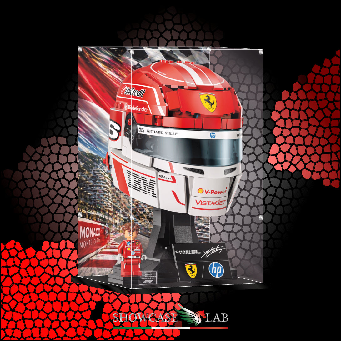 Teca LS372 | Per Set Lego® 43014 - Casco di Charles Leclerc Scuderia Ferrari HP