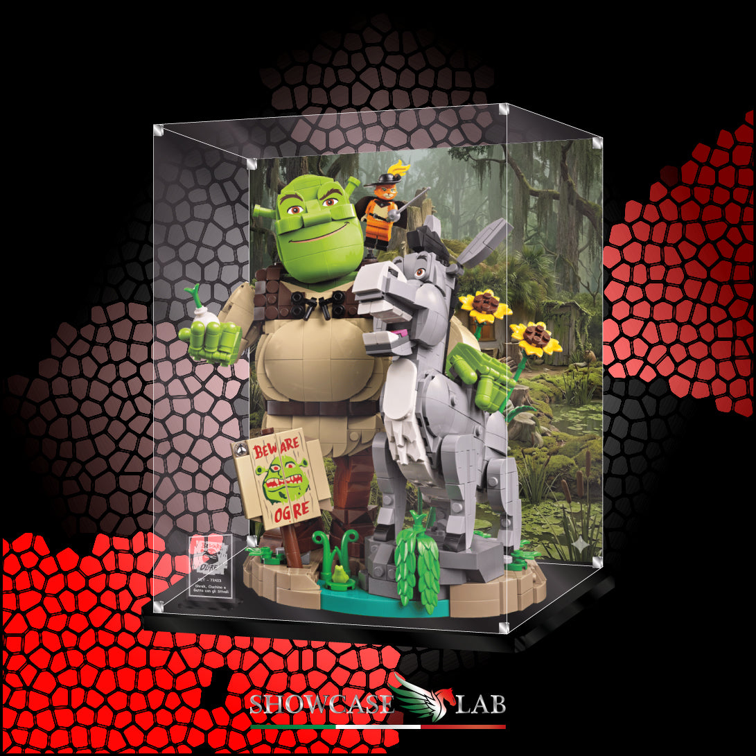 Teca LS381 | Per Set Lego® 72423 - Shrek, Ciuchino e Gatto con gli Stivali