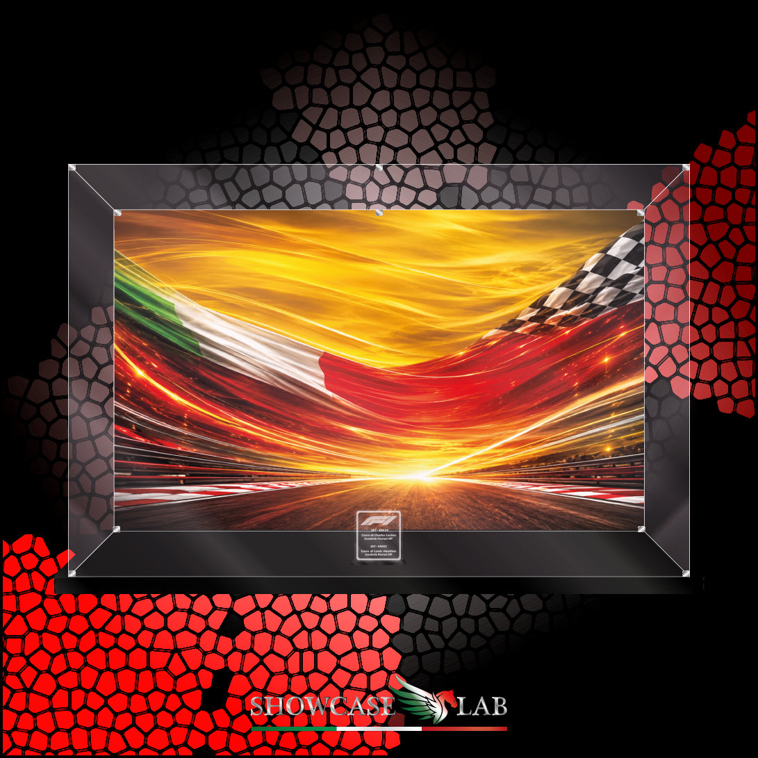 Teca LS424 | Per Set Lego® 43014 / 43022 - Casco di Charles Leclerc / Casco di Lewis Hamilton Scuderia Ferrari HP.
