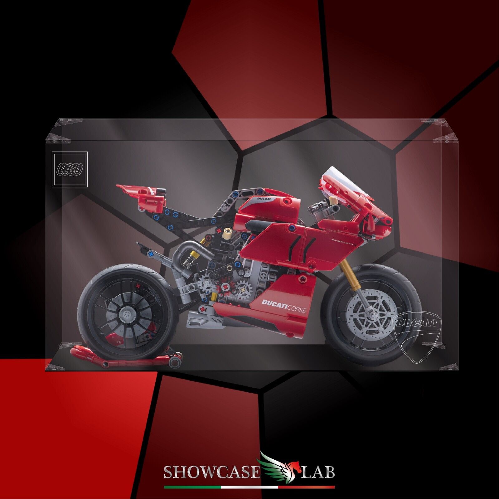 Teca in Plexiglas® per LEGO® Ducati Panigale V4 (42107)