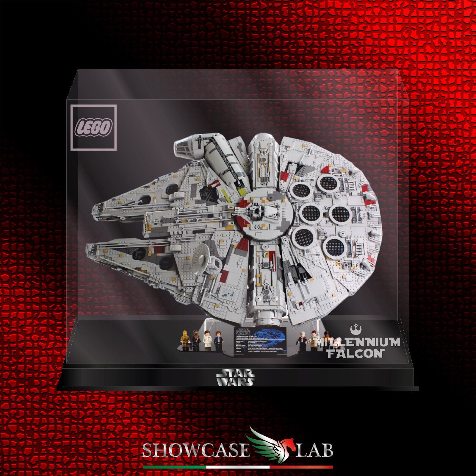 Teca L75  Per Set Lego 75192 Millennium Falcon – Showcase Lab 🇮🇹