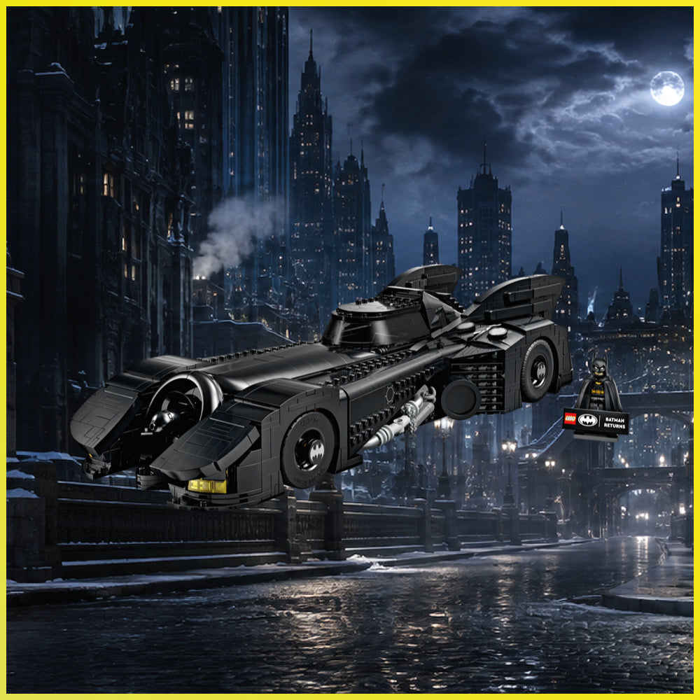 LEGO® 76355 Batman Returns Batmobile: caratteristiche, curiosità e teca per LEGO®