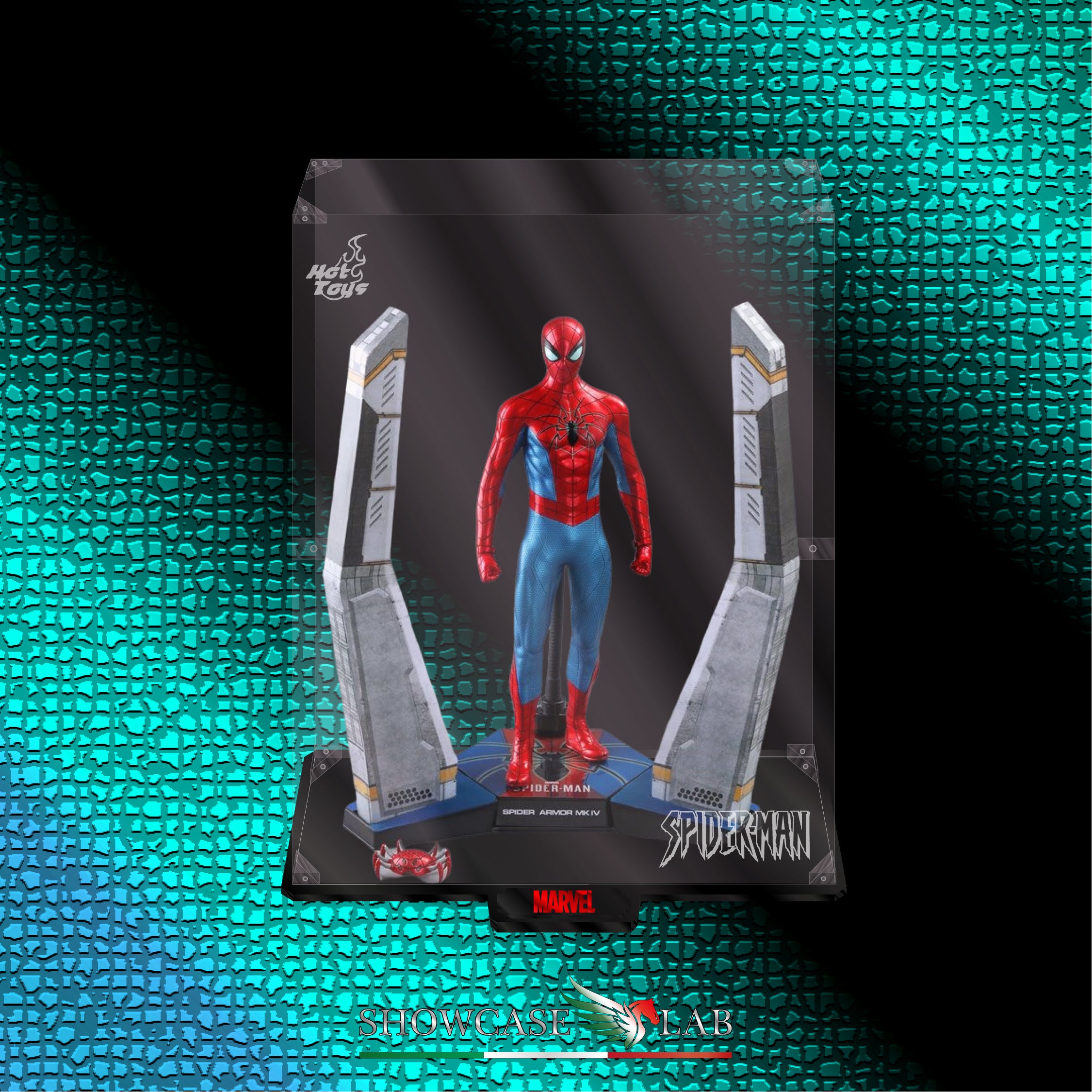 Teca HT20 | Per Hot Toys Spider Man Armor-MKIV