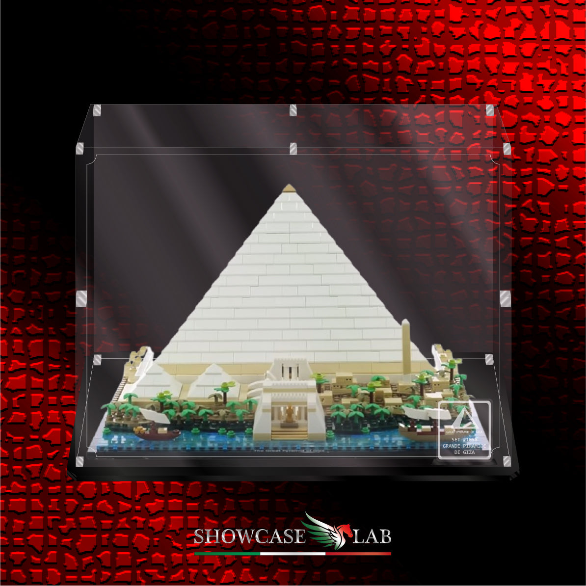 Teca L61 | Per Set Lego® 21058 Grande Piramide di Giza