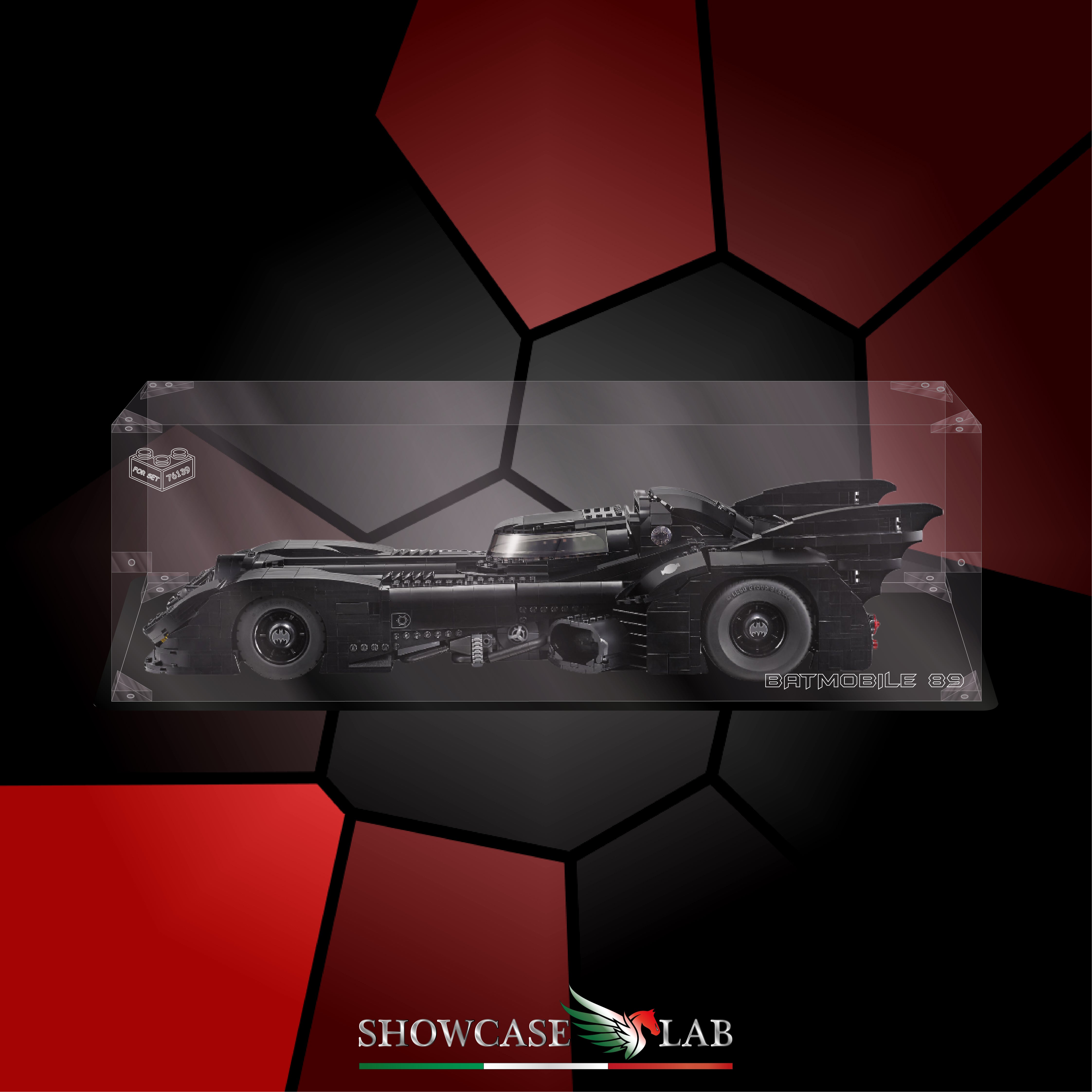 Teca LP17 | Per Set Lego® 76139 BATMOBILE 1989