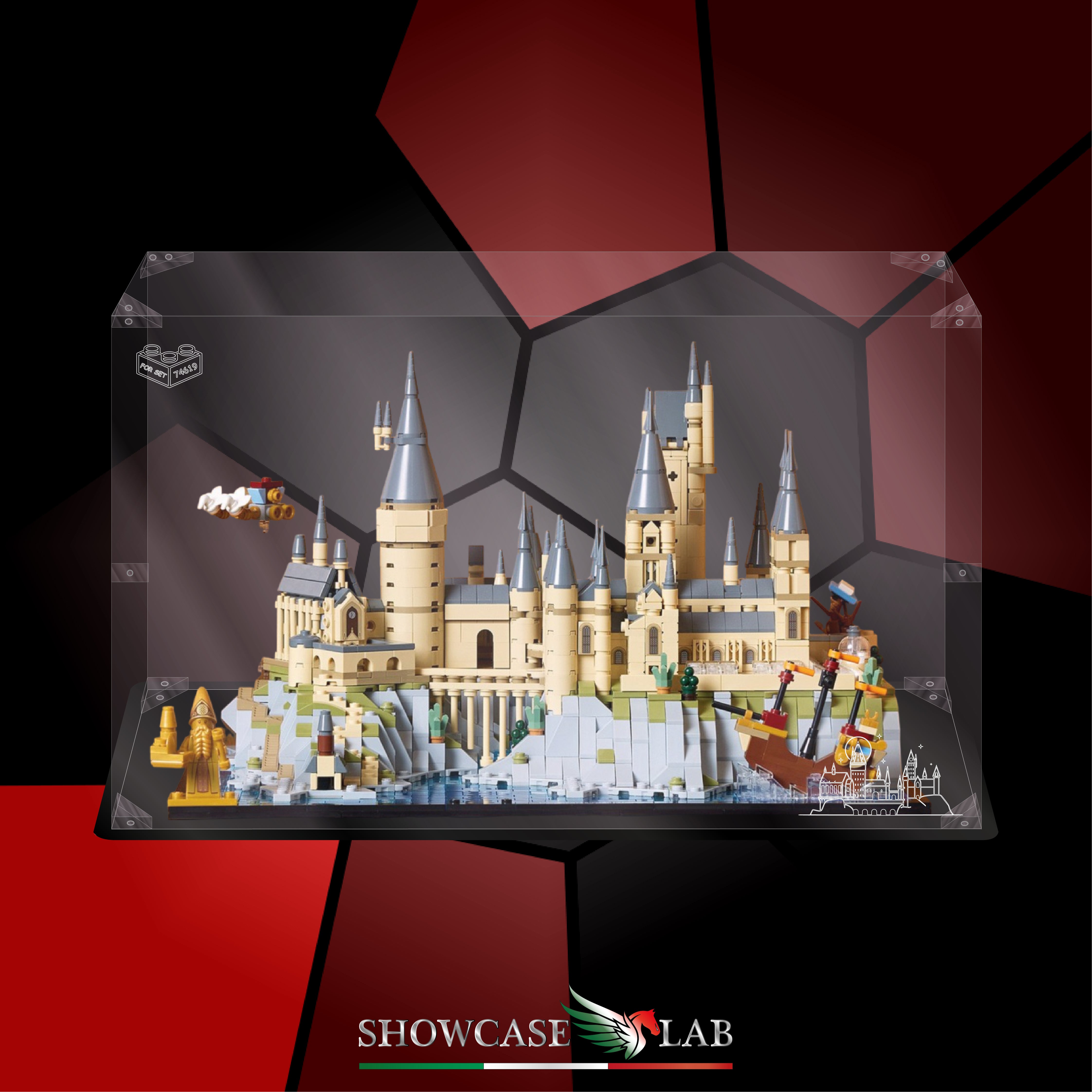 Teca LP183 | Per Set Lego® 76419 - CASTELLO E PARCO DI HOGWARTS