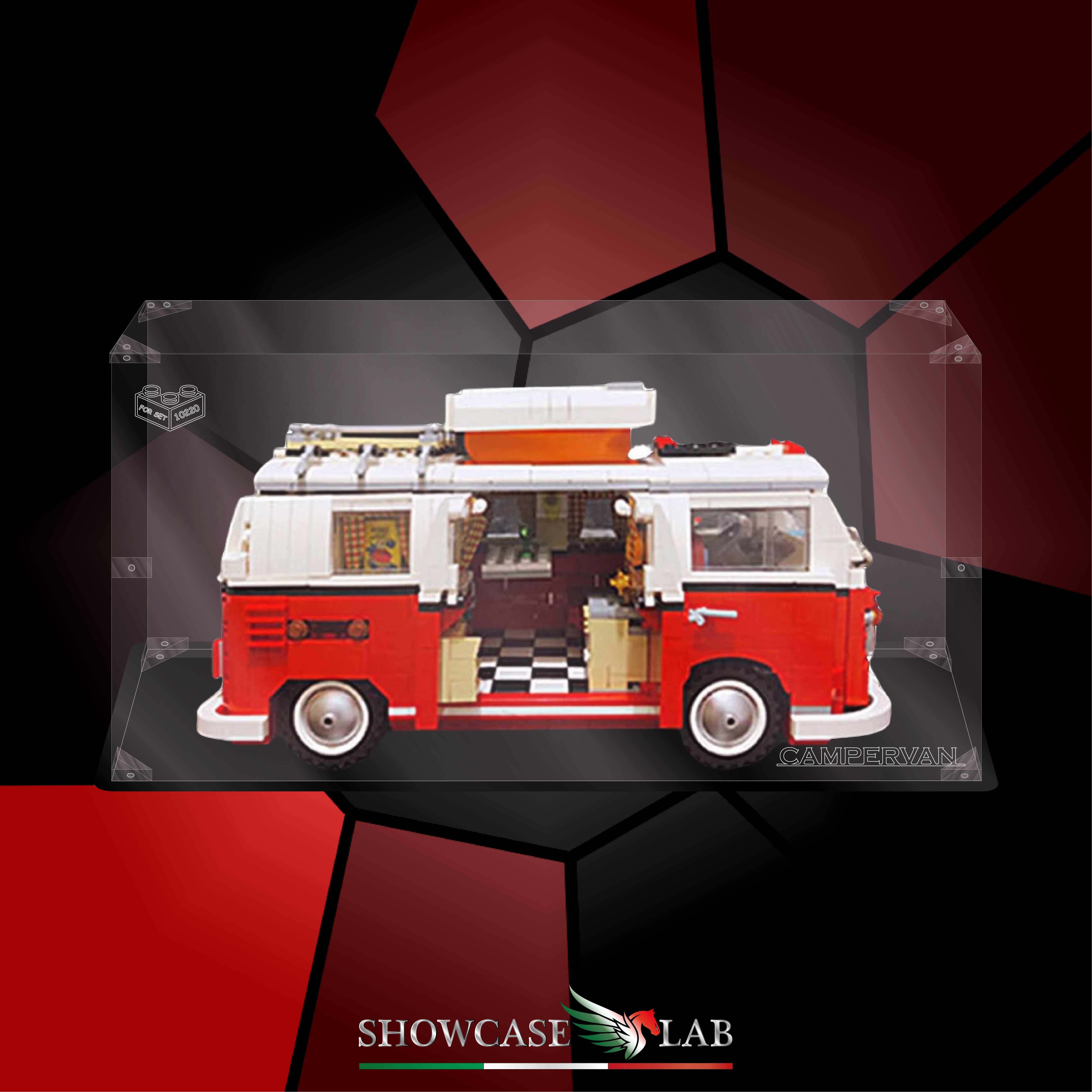 Teca LP19 | Per Set Lego® 10220 Volkswagen T1 Camper Van