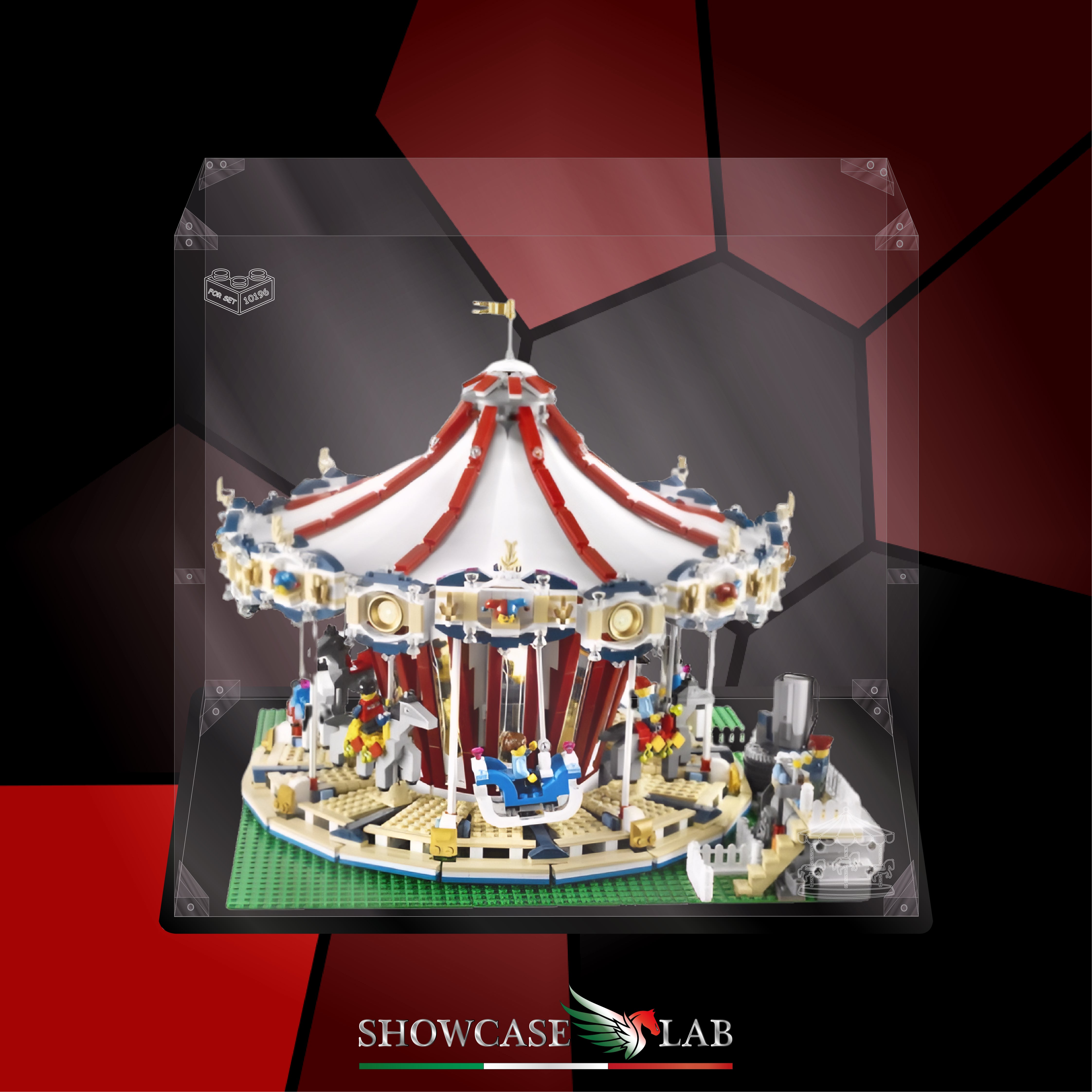 Teca LP203 | Per Set Lego® 10196 - Grand Carousel