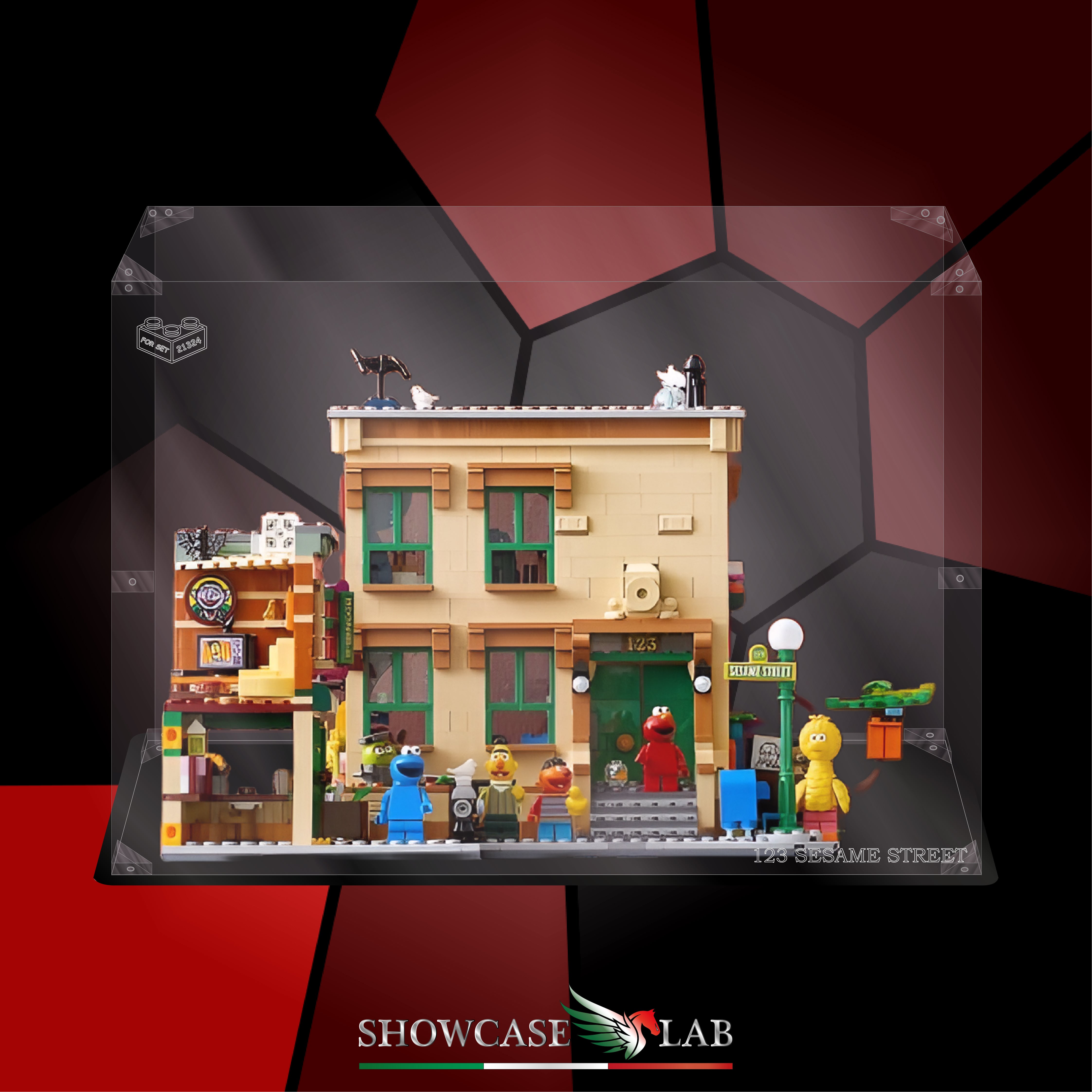 Teca LP204 | Per Set Lego® 21324 - 123 SESAME STREET