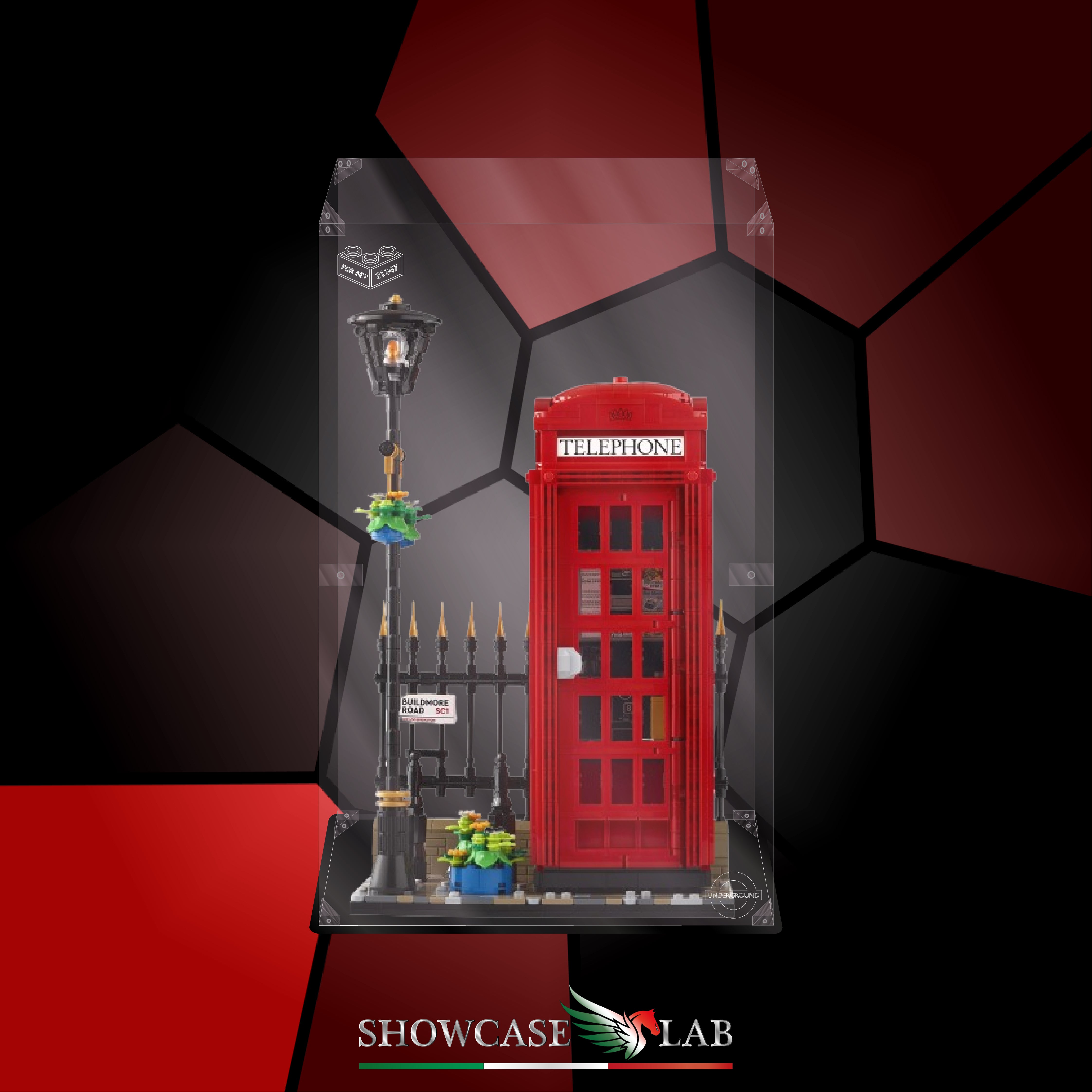 Teca LP212 | Per Set Lego® 21347 - CABINA TELEFONICA ROSSA DI LONDRA