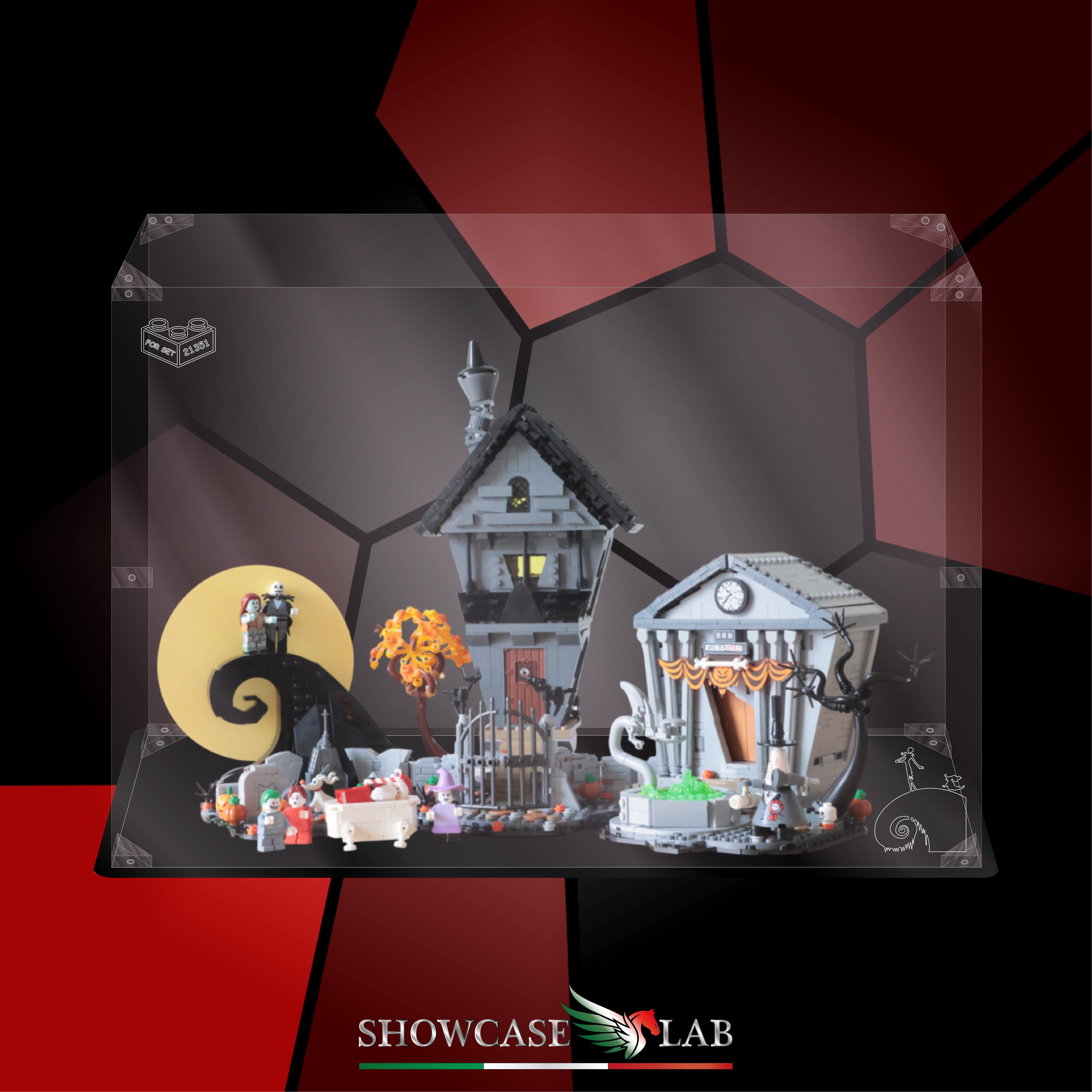 Teca LP250 | Per Set Lego® 21351 | Nightmare Before Christmas Disney di Tim Burton