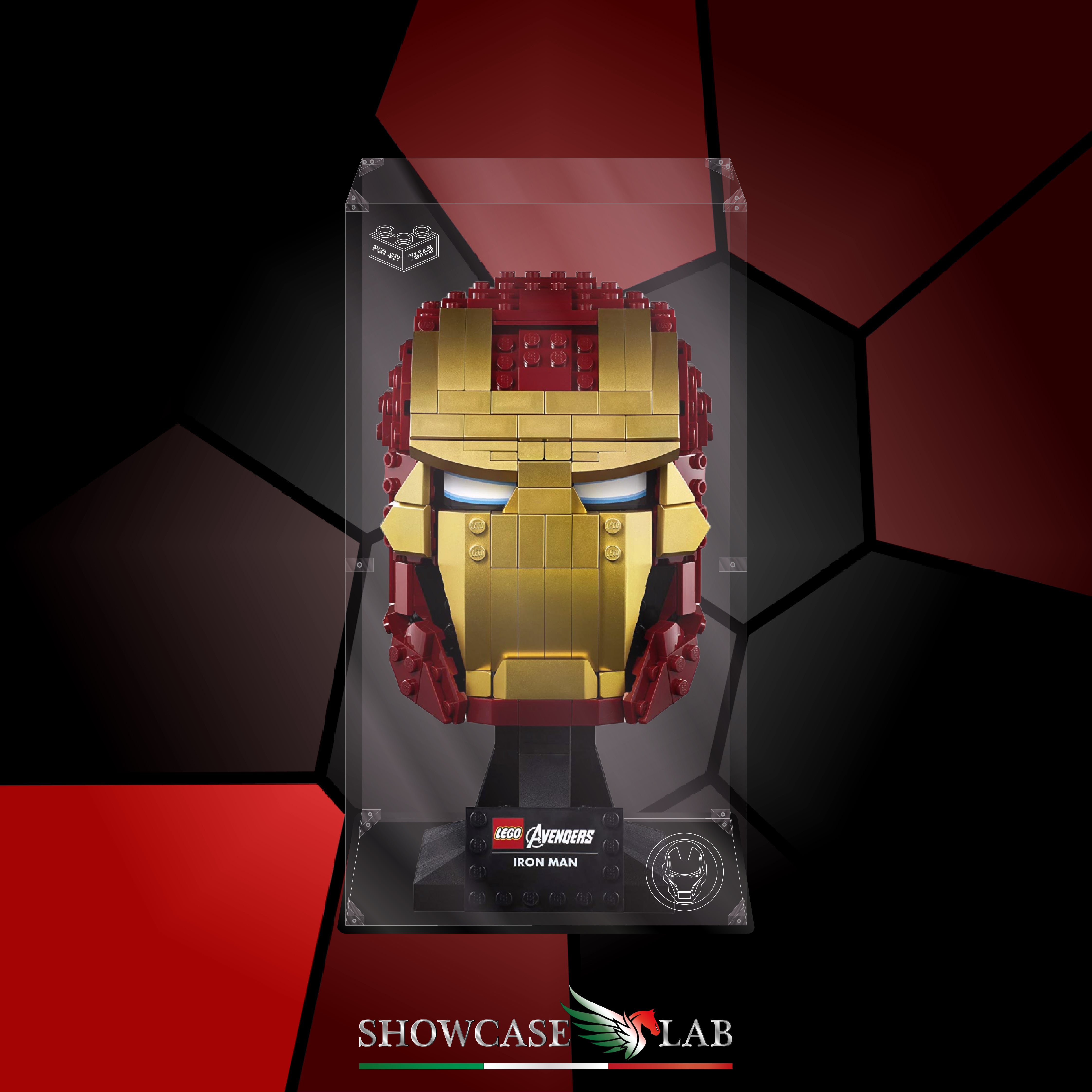 Teca LP31 | Per Set Lego® 76165 Casco di Iron Man