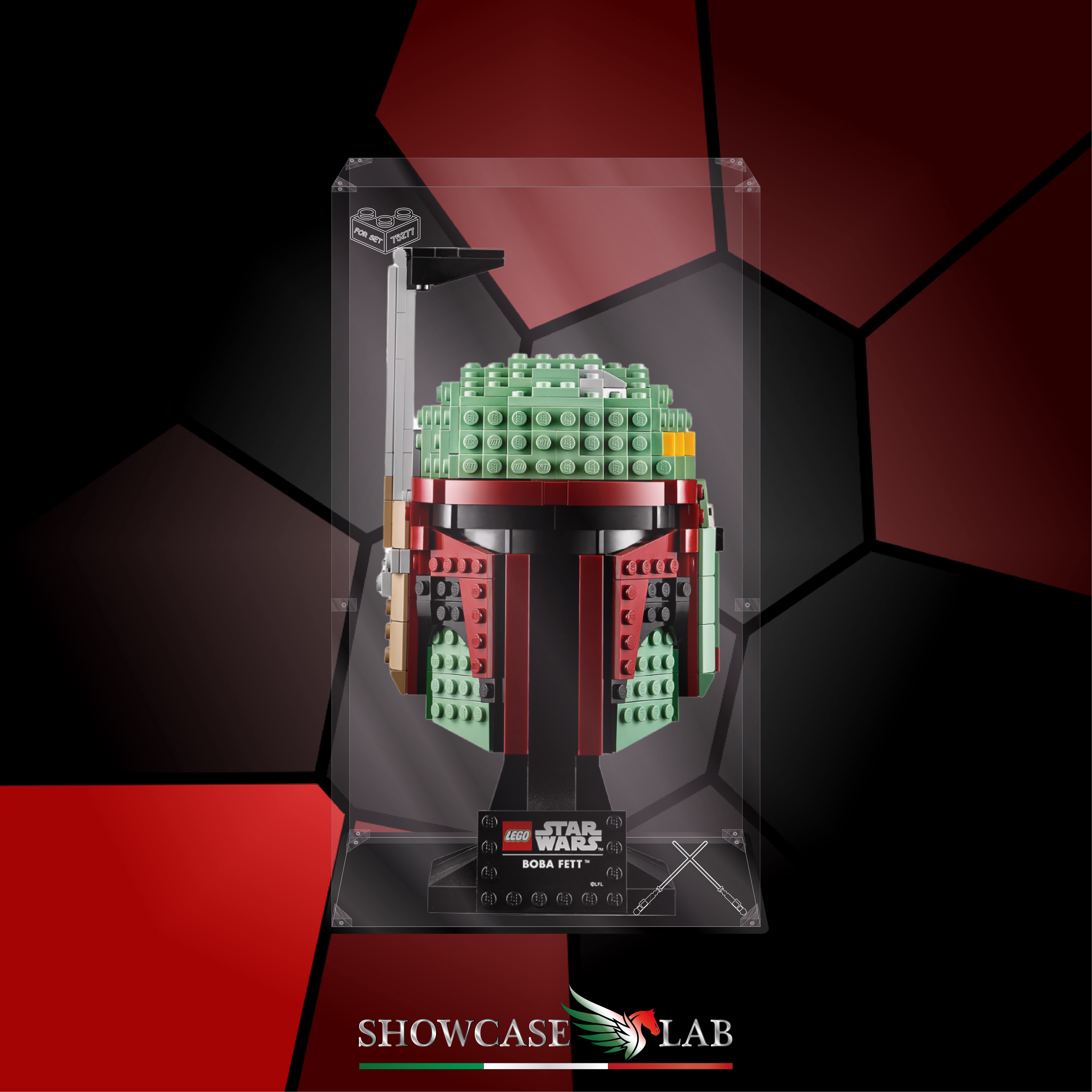 Teca LP34 | Per Set Lego® 75277 Casco di Boba Fett