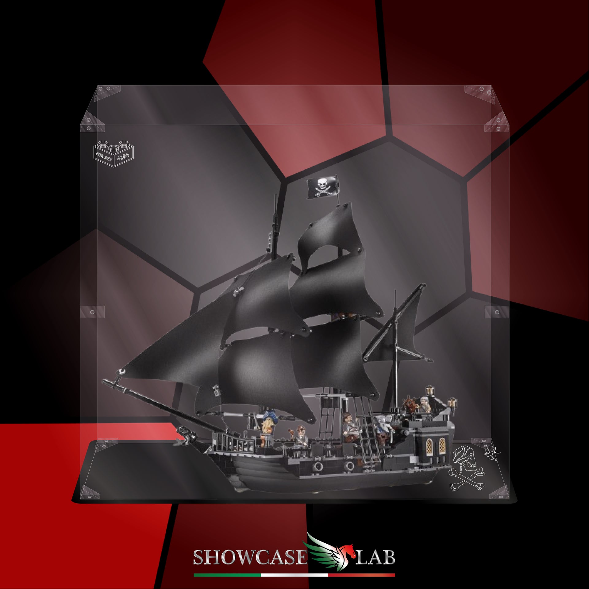 Teca LP64 Per Set Lego® 4184 Pirati dei Caraibi Perla Nera