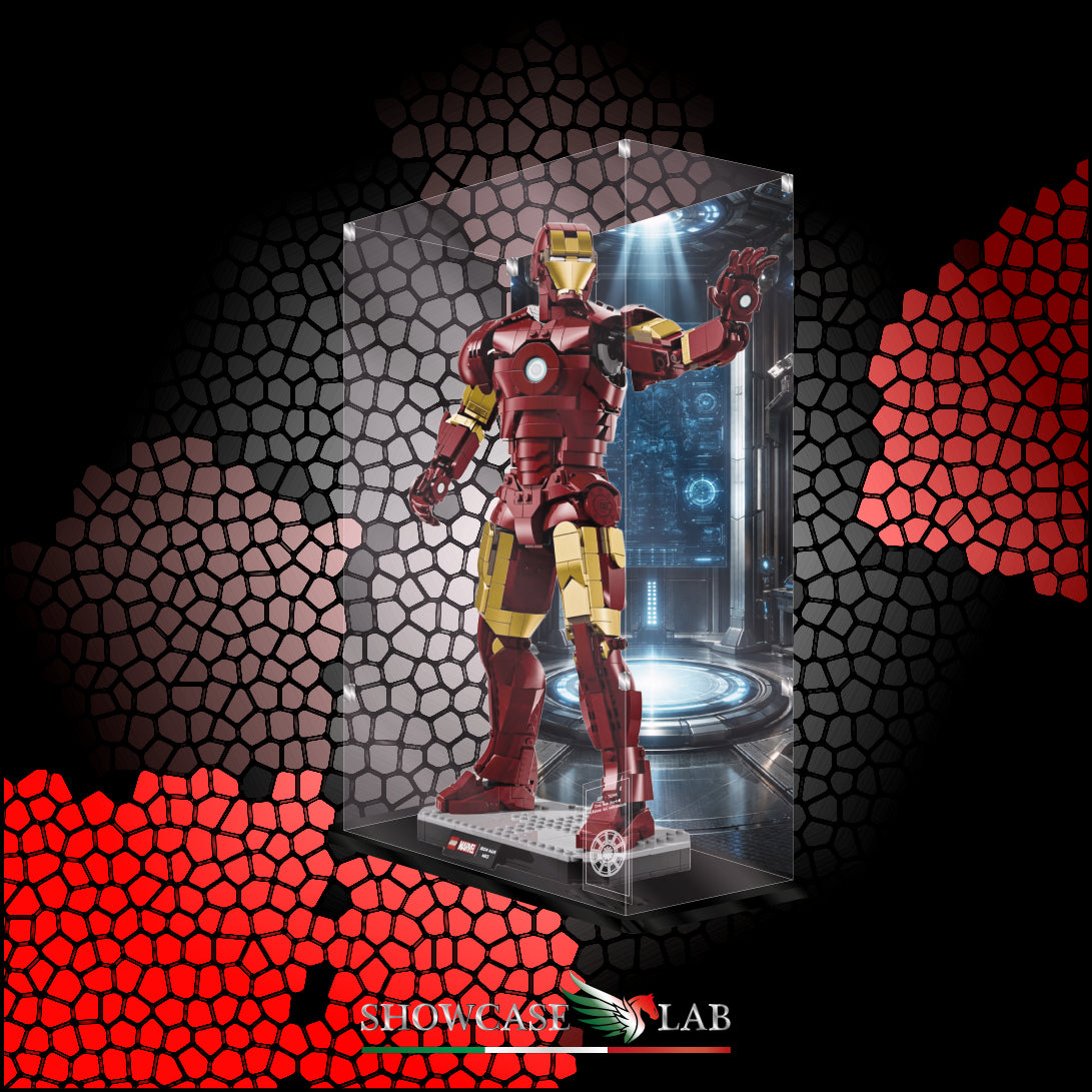 TECA LS340 | PER SET LEGO® 76344 - Iron Man Mark 3 – Edizione del collezionista