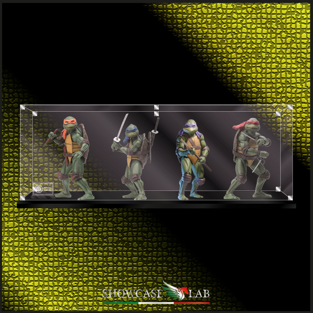 Teca AF4 | Per Neca® Ninja Turtles - Complete set 1:4 scale -Tartarughe ninja.