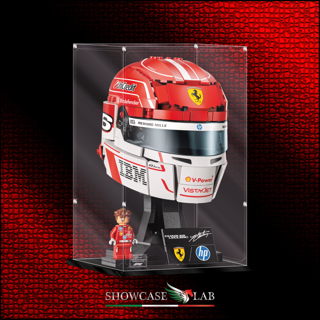 Teca L372 | Per Set Lego® 43014 -  Casco di Charles Leclerc Scuderia Ferrari HP