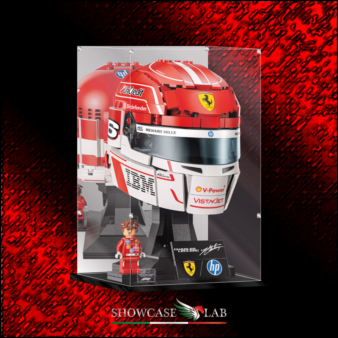Teca LM372 | Per Set Lego® 43014 -  Casco di Charles Leclerc Scuderia Ferrari HP