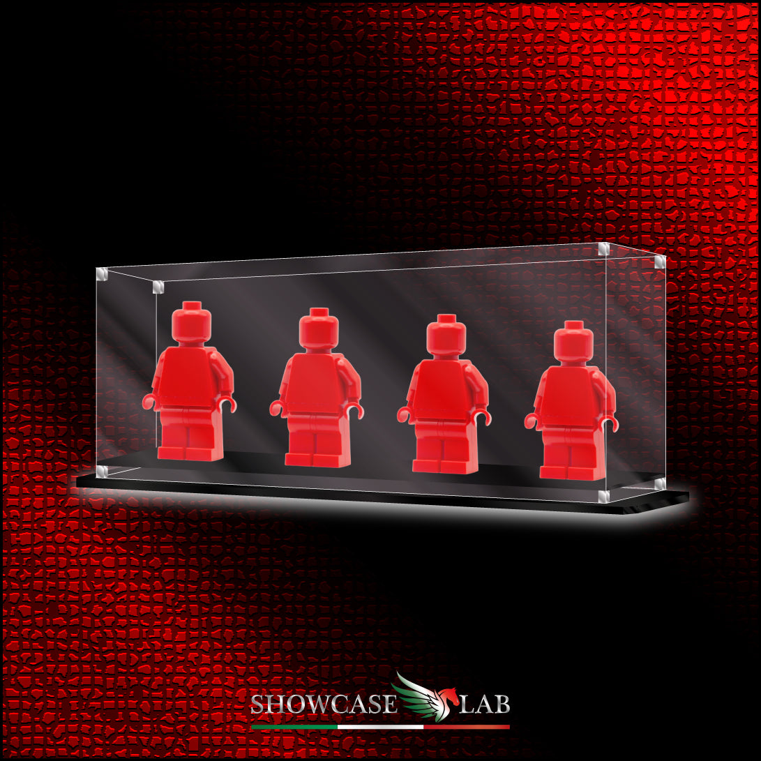 Teca LMF4 | Per Minifigure Lego®  - Per esporre N.4 Minifig