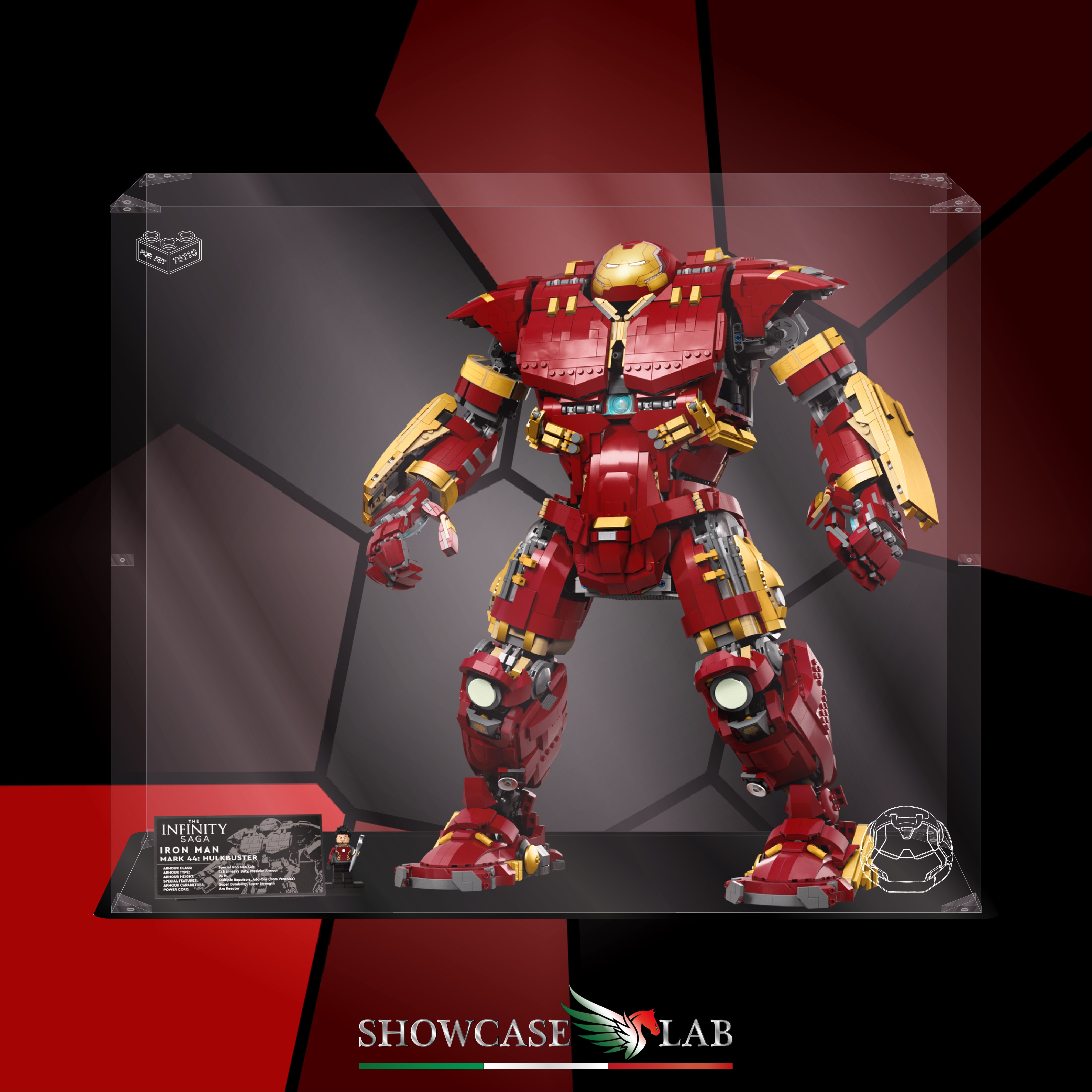 Teca LP125 | Per Set Lego® 76210 - Hulkbuster