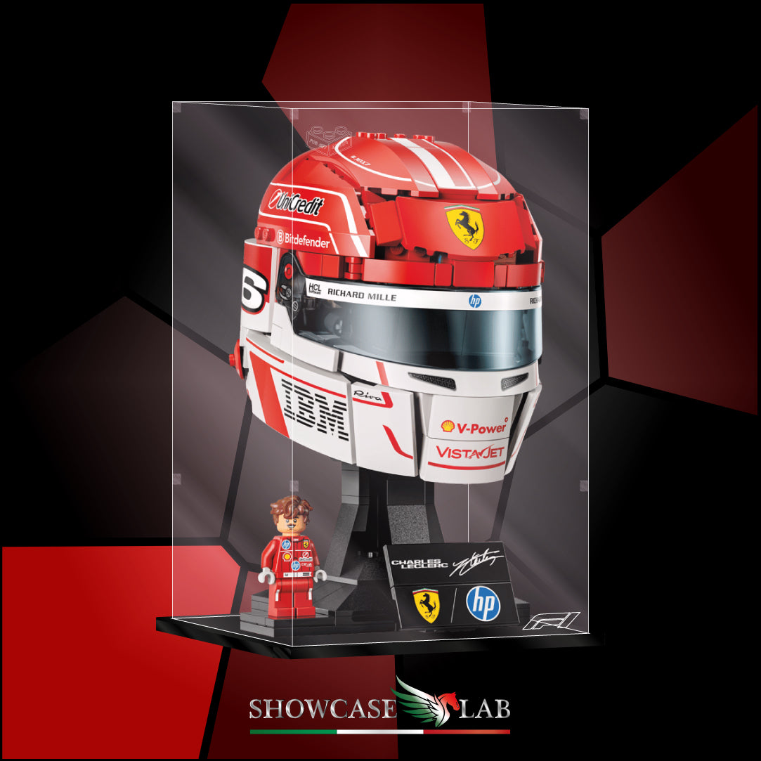 Teca LP372 | Per Set Lego® 43014 -  Casco di Charles Leclerc Scuderia Ferrari HP
