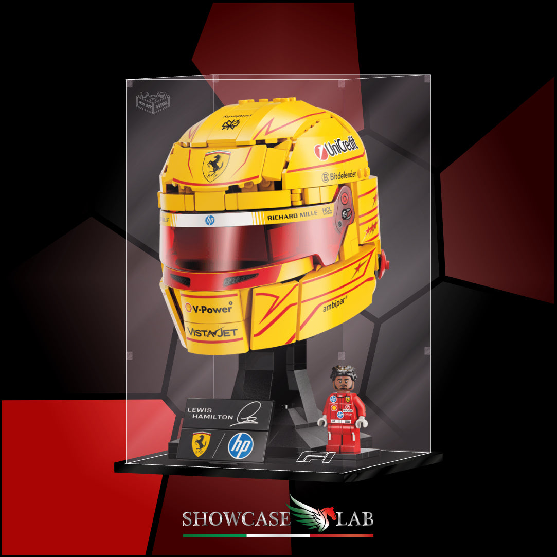 Teca LP373 | Per Set Lego® 43022  - Casco di Lewis Hamilton Scuderia Ferrari HP