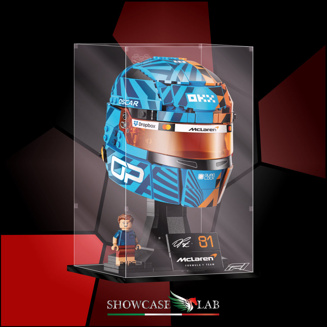 Teca LP412 | Per Set Lego® 43017 -  Casco di Oscar Piastri McLaren Mastercard F1® Team