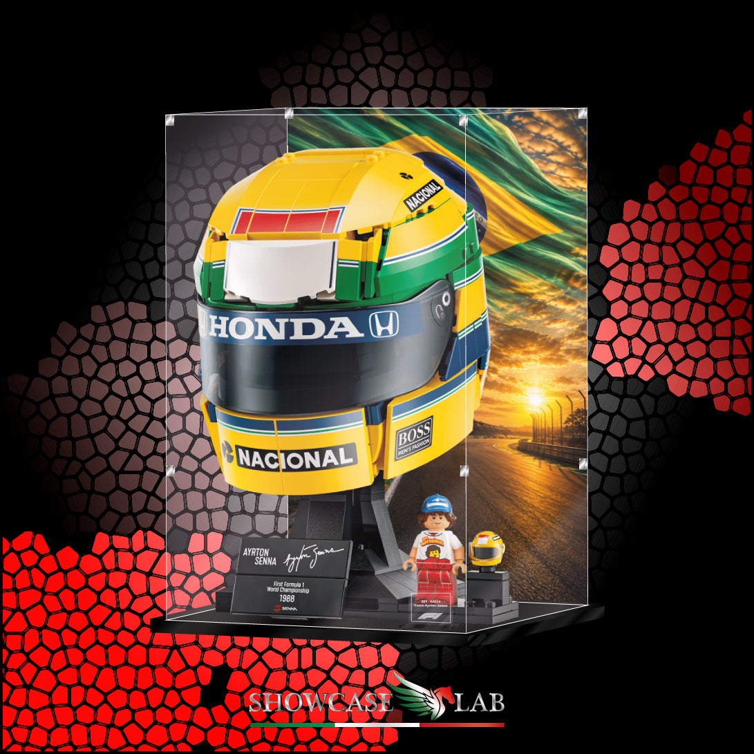 Teca LS448 | Per Set Lego® 43024 -  Casco Ayrton Senna