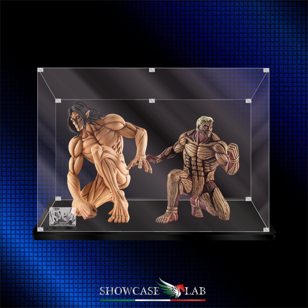 Teca S77 | Per Statue : Attack on Titan  Reiner Braun E Eren Yeager-by POP Up Parade®.