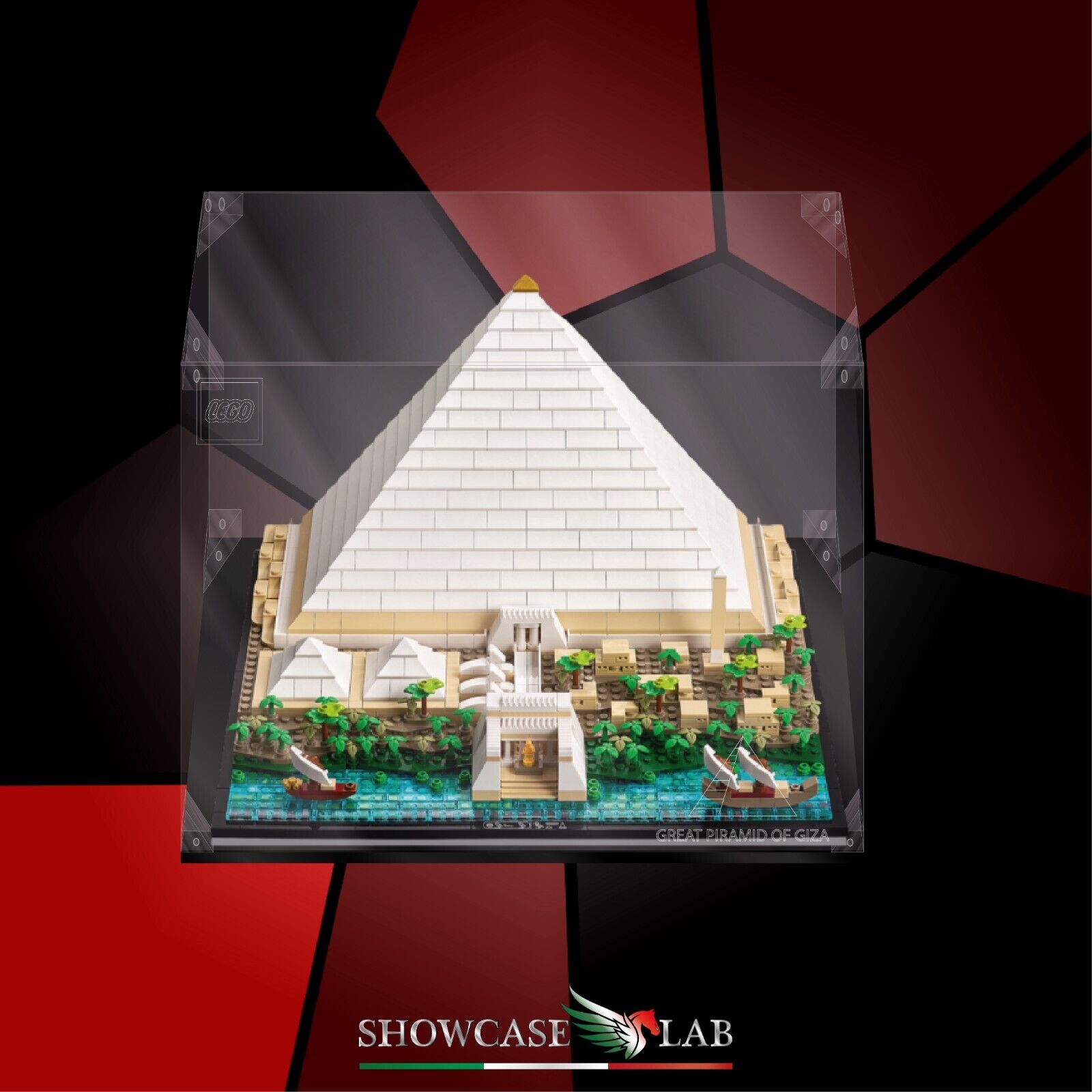 Teca LP61 | Per Set Lego 21058 Grande Piramide di Giza - Showcase Lab Teca LP61 | Per Set Lego 21058 Grande Piramide di Giza - Showcase Lab